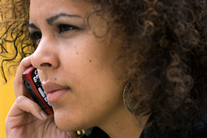 Woman on cell phone